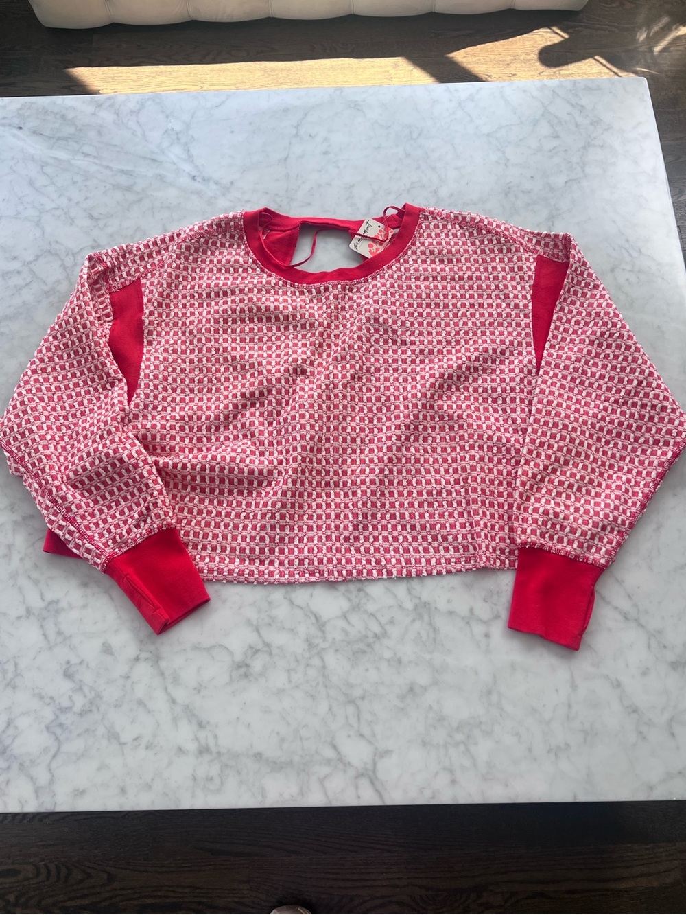 NWT FP Movement by Free People My Time Textured Layer Victory Red Size XS - Picture 6 of 16